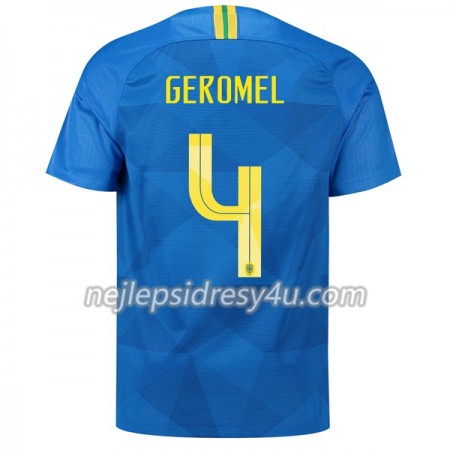 Fotbalový Dres Brazílie Geromel 4 Venkovní MS 2018